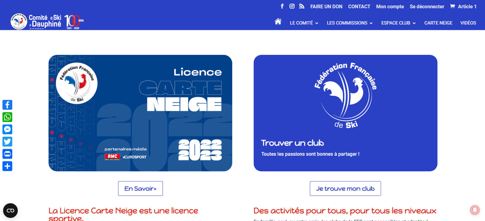 INSIGNE EN ARGENT CLUB de MONTAGNE DAUPHINÉ A identifier EUR 11,50